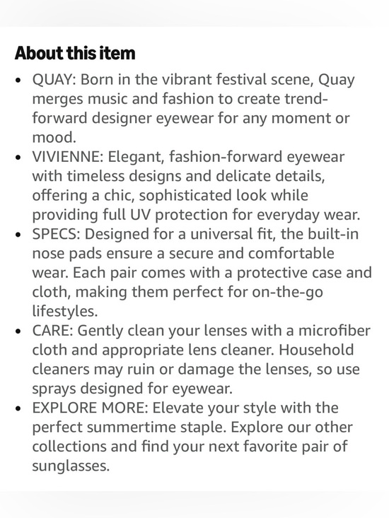 Quay Vivienne Aviator Sunglasses in Black main image 4